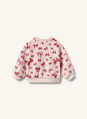 Wheat - Sudadera Lia con Nudo, Algodón Orgánico | Rosa azúcar