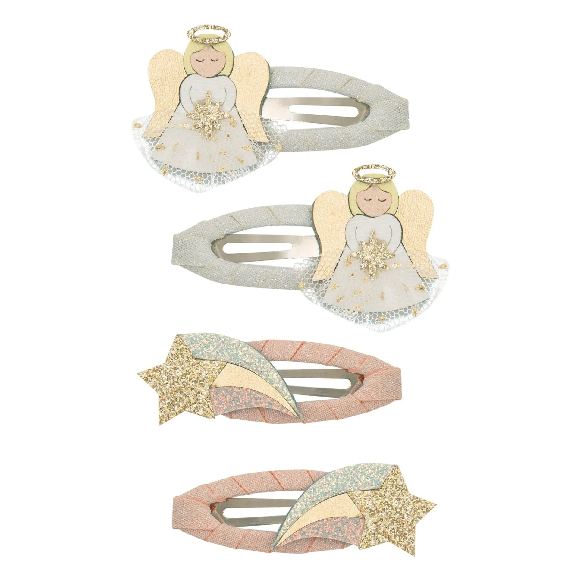 Mimi & Lula - Set de 4 pasadores Ángel | Oro