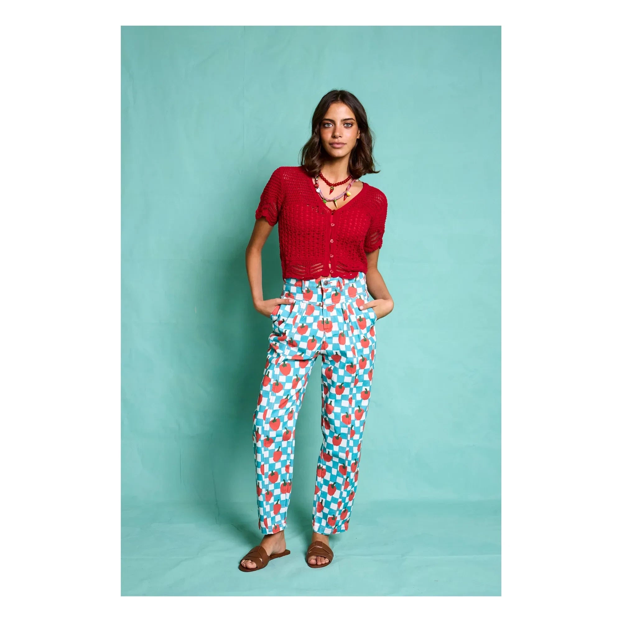 Favorite People - La Cantina Tomato Pantalón - Colección Mujer | Turquesa