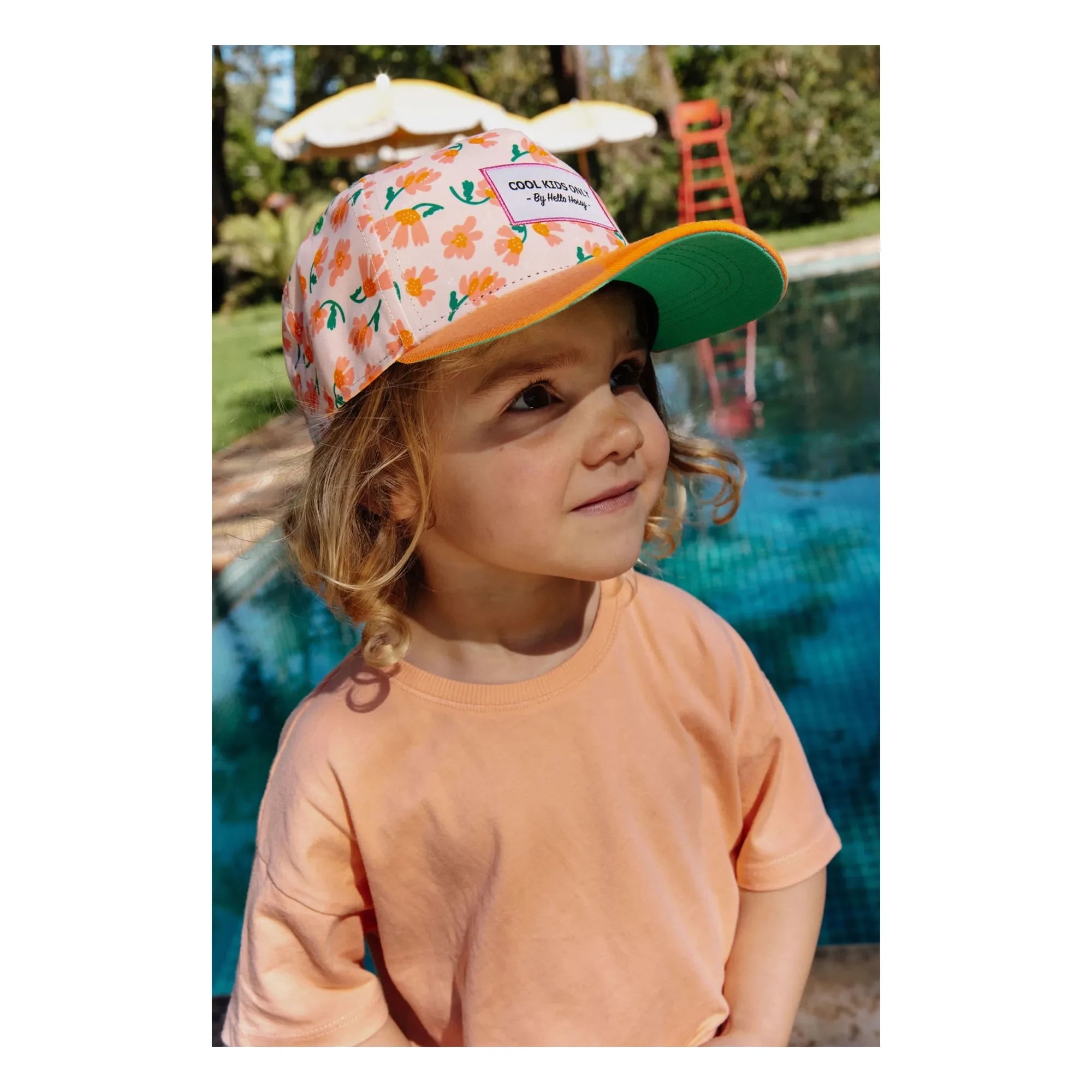 Hello Hossy - Gorra con visera curvada de fibra reciclada | Naranja