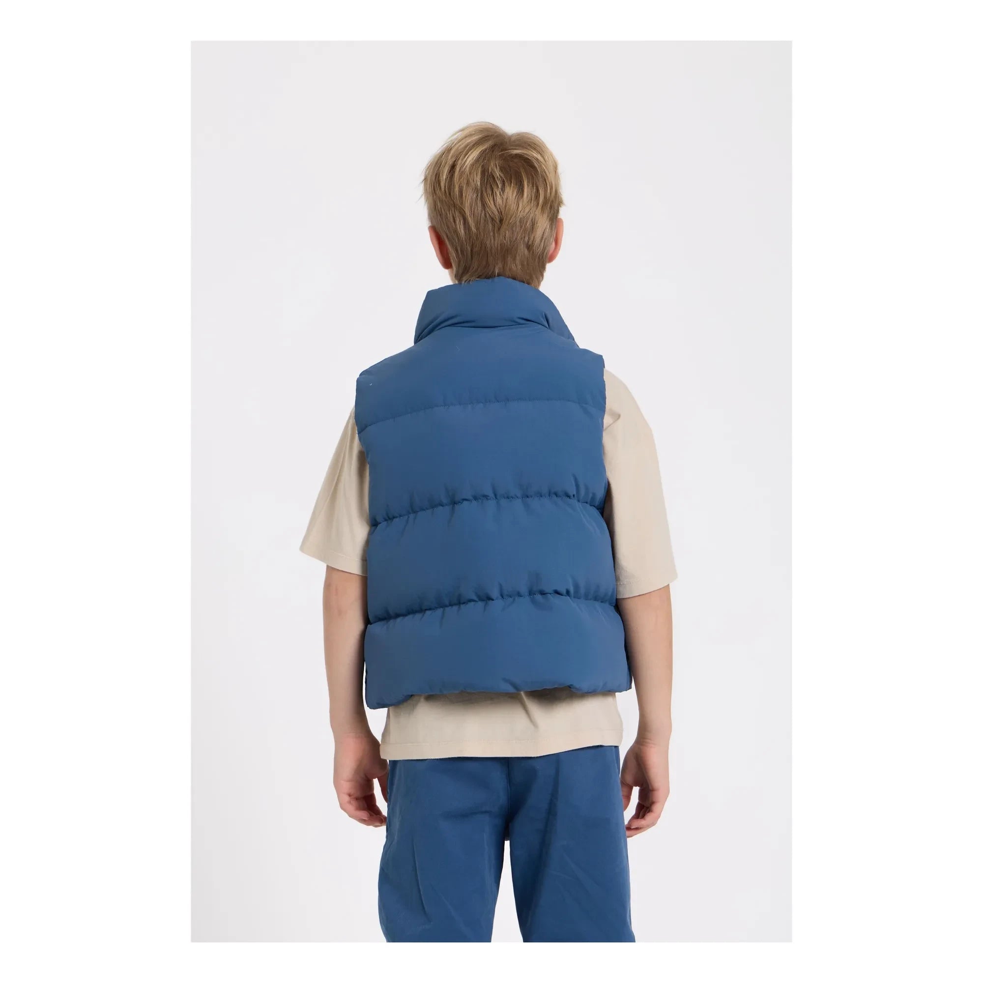 Hundred Pieces - Chaleco Puffer sin Mangas con Fibra Reciclada Temper | Azul