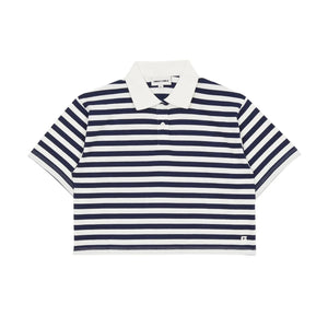 Smallable Kid - Polo Varsity de rayas | Azul negro