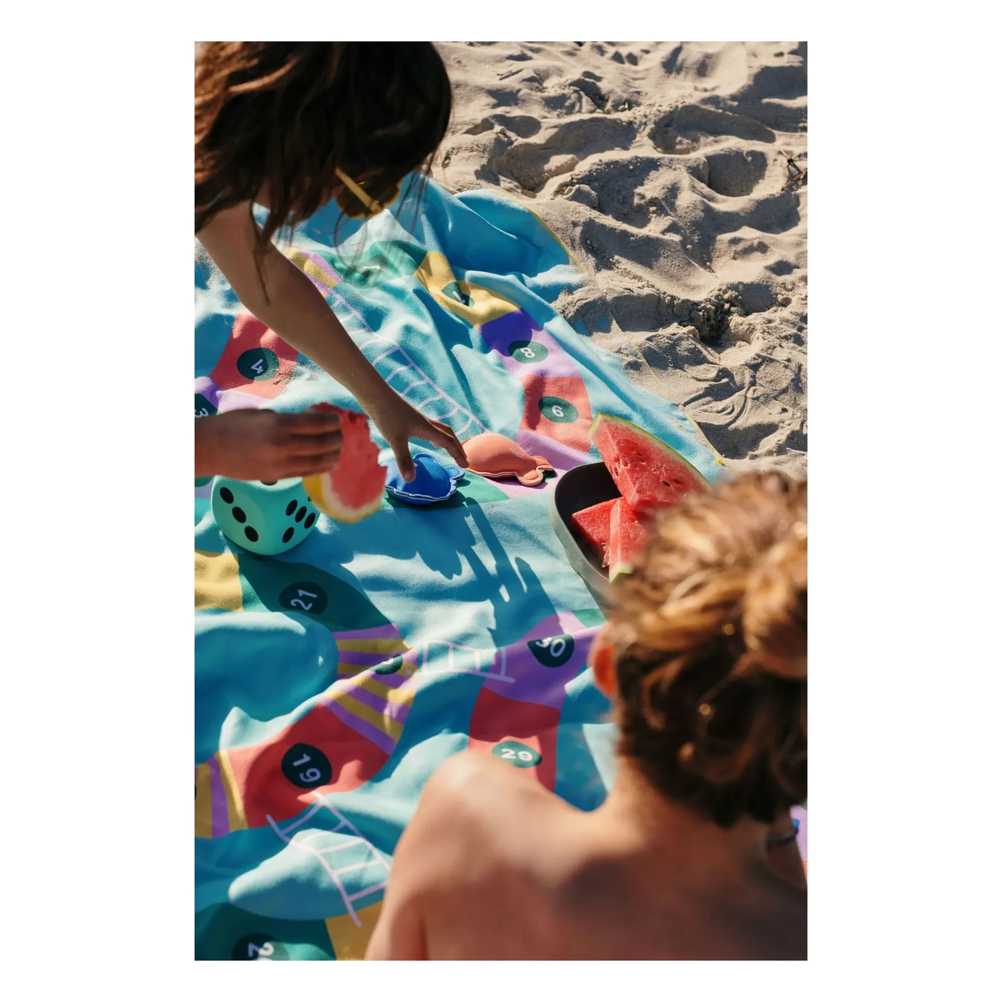 Quut - Toalla de playa de microfibra Echelle et Serpent | Azul