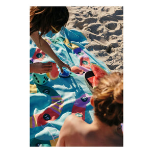 Quut - Toalla de playa de microfibra Echelle et Serpent | Azul