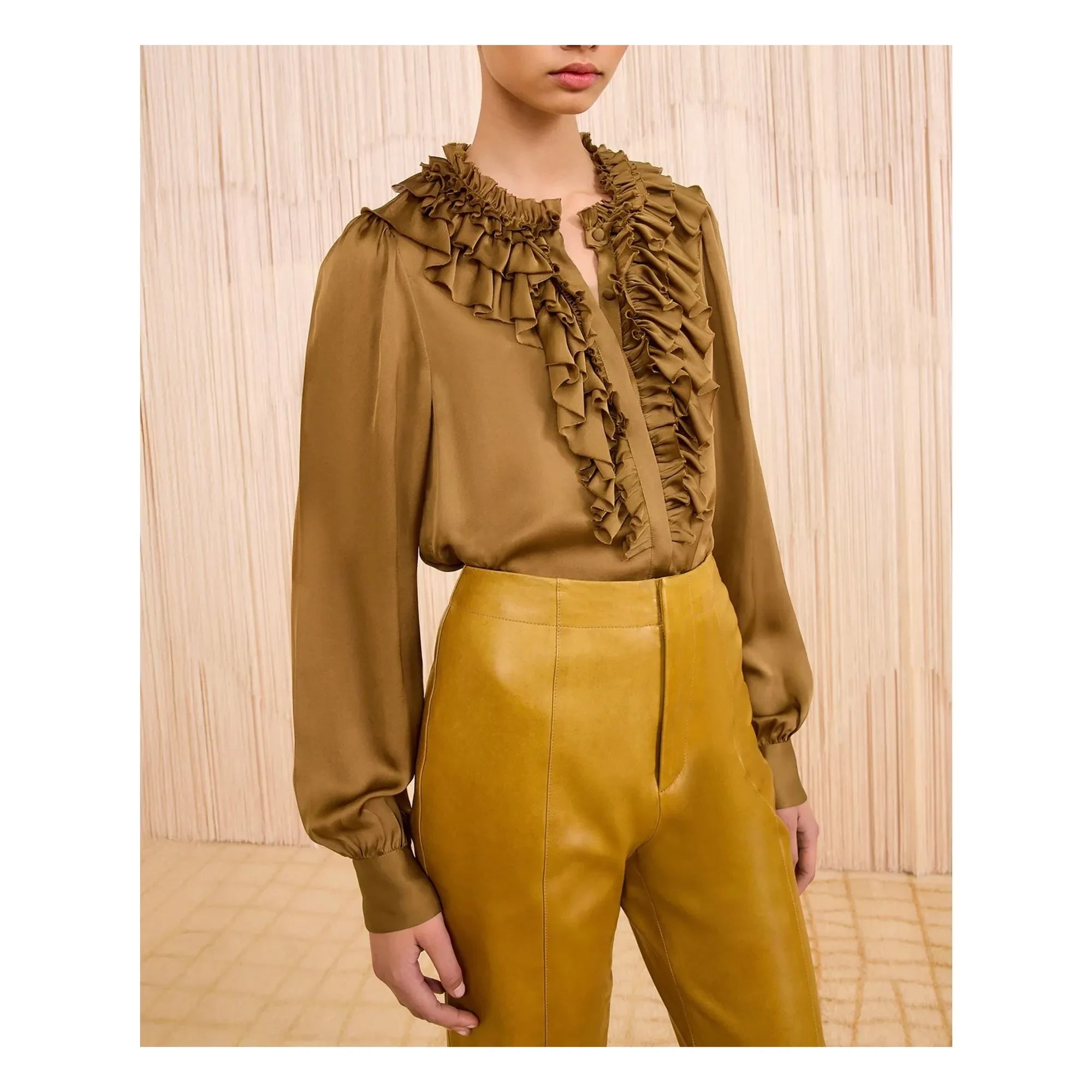 Ulla Johnson - Rouen İpek Bluz | Bronze
