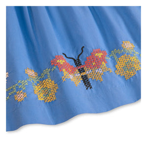 Molo - Rosalyn Butterfly top de algodón orgánico con volantes | Azul