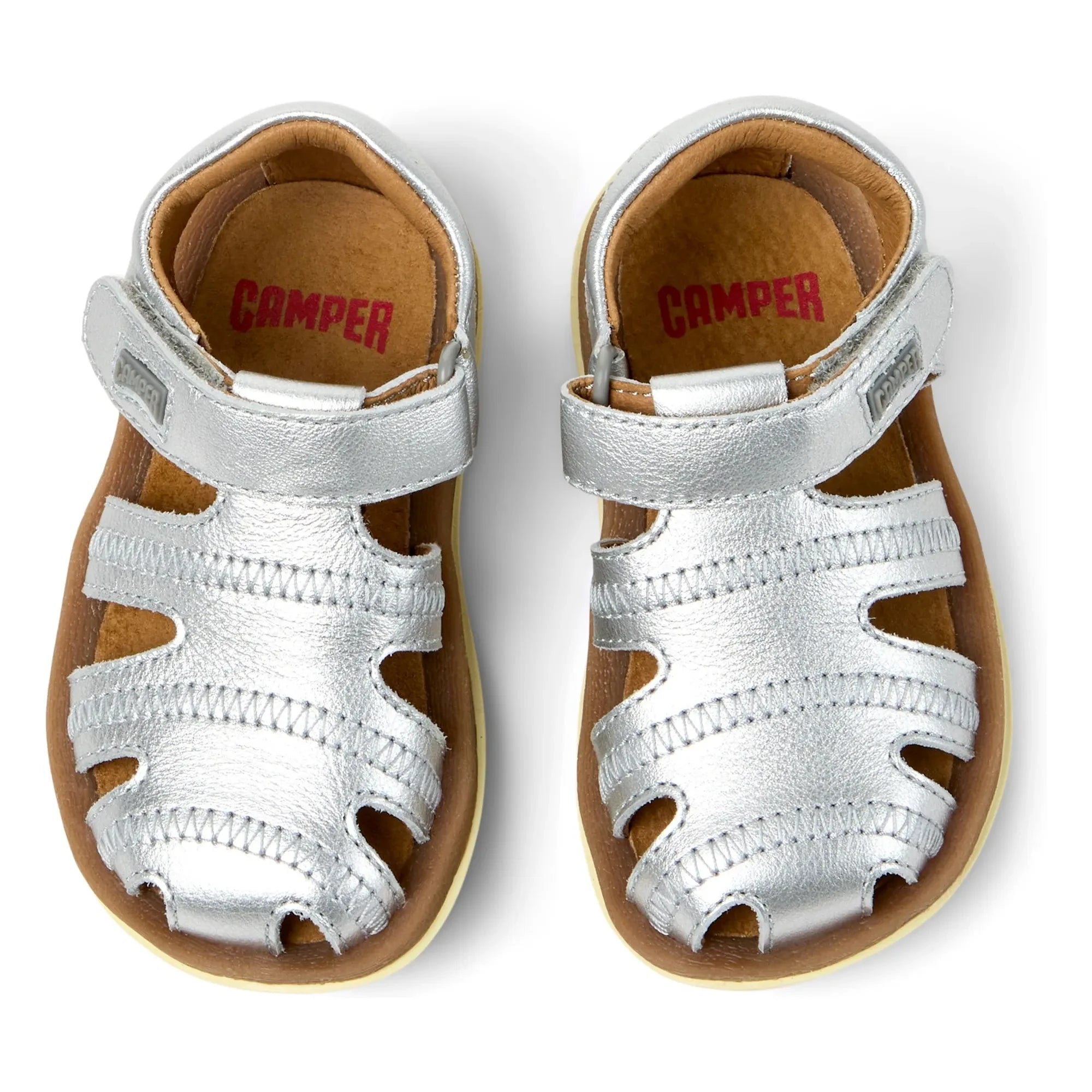Camper - Sandalias infantiles Bicho | Plata