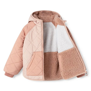 Liewood - Chaqueta reversible estilo sherpa Jackson, fabricada con fibras recicladas | Rosa claro
