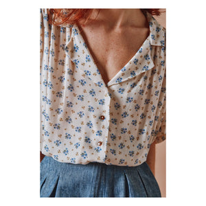 Emile et Ida - Blusa estampada | Azul