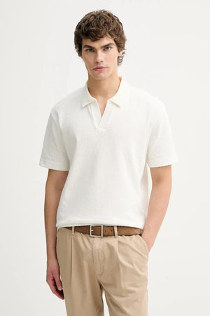 Camiseta de algodón con cuello Marc O'Polo
