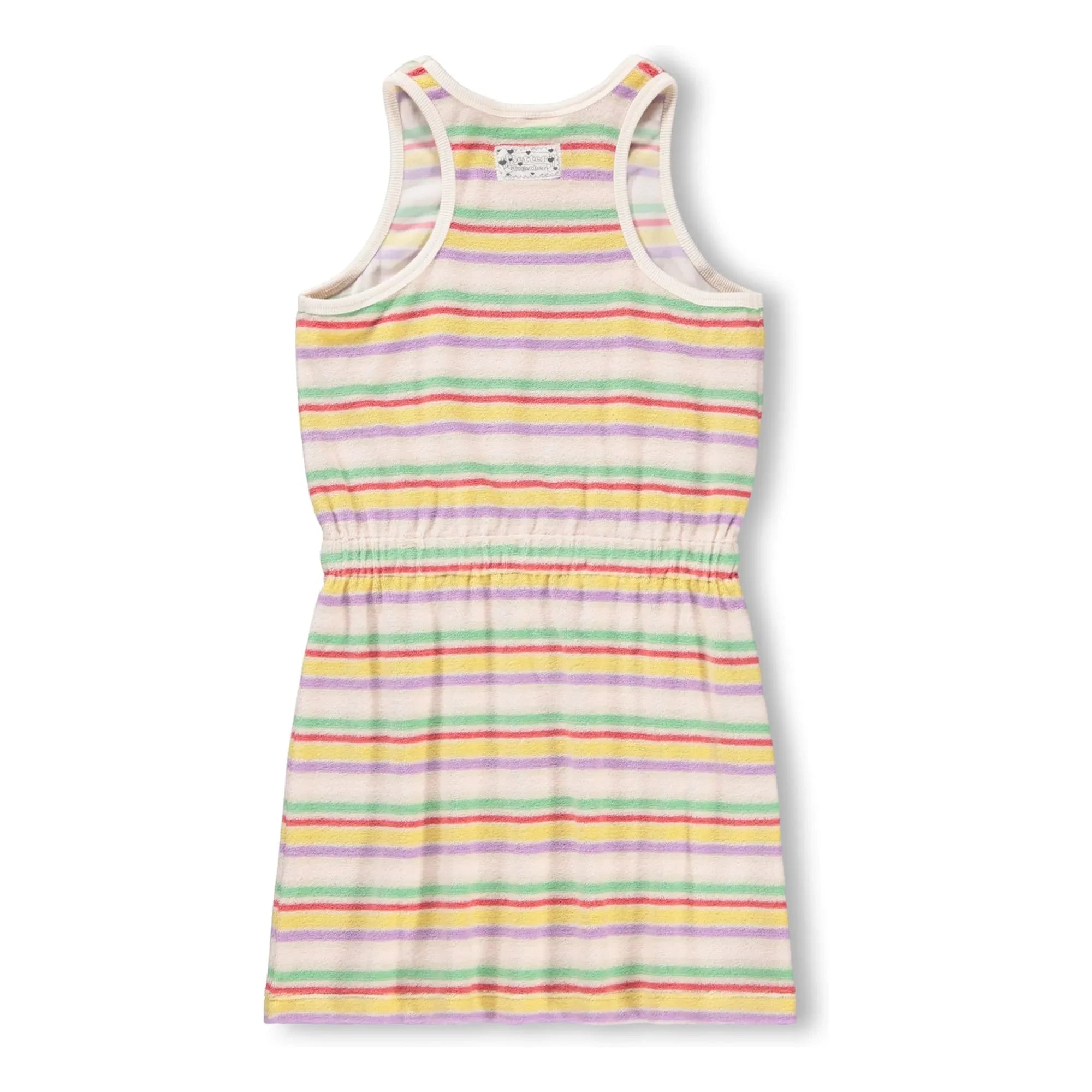 Molo - Vestido de Algodón Orgánico a Rayas Cherish | Crudo