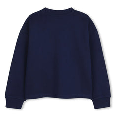 Kenzo - Sudadera de Felpa Estampado Floral | Azul Marino