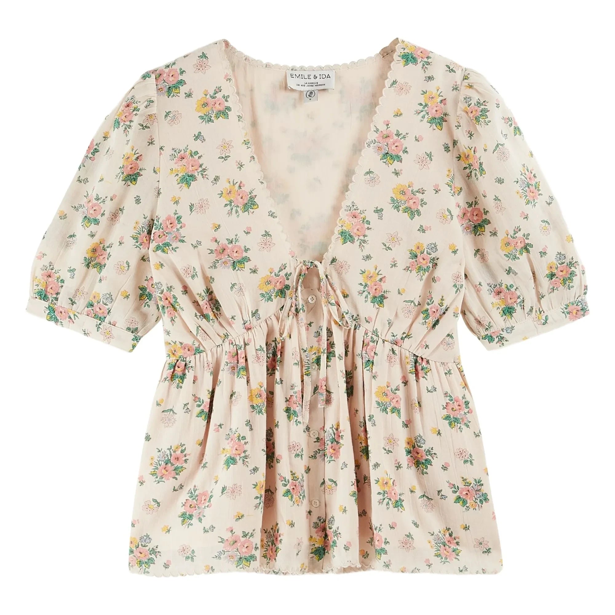 Emile et Ida - Blusa Borica | Crudo
