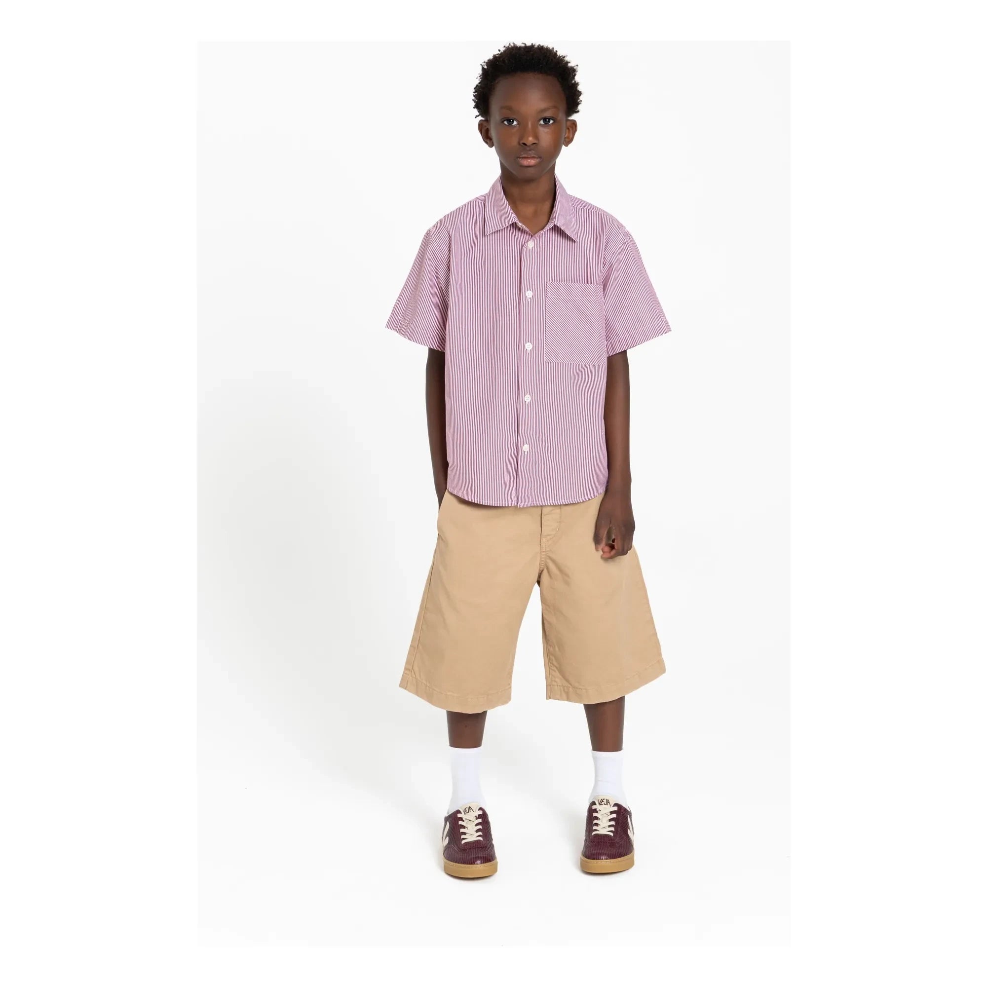 Finger in the nose - Camisa a rayas Rogue | Rojo ladrillo