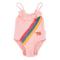 Piupiuchick - Bañador Volantes Material Reciclado | Rosa