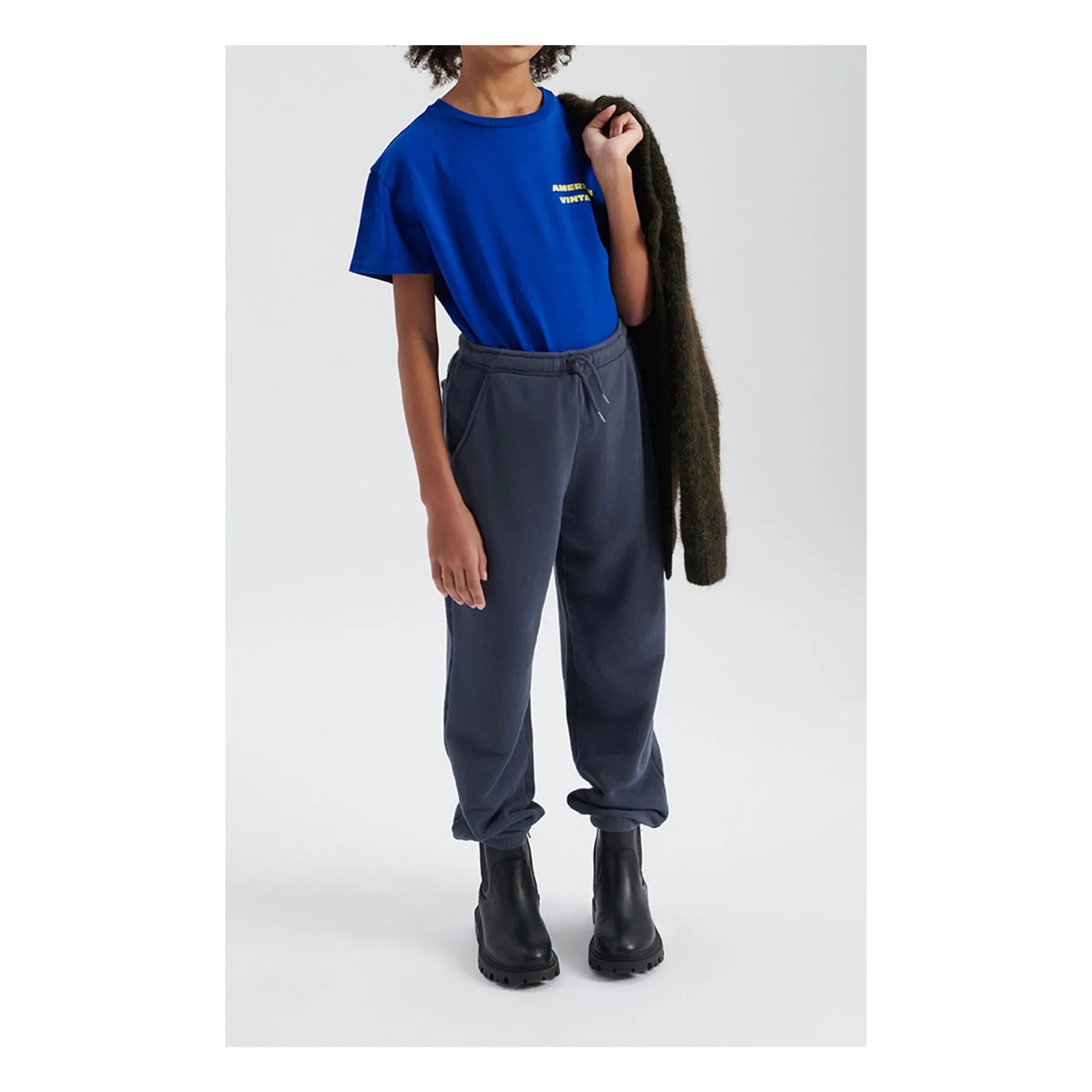 American Vintage - Jogger elástico Atubay | Gris azulado