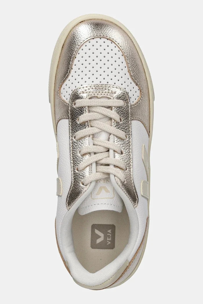 Veja Small V-10 Laces Zapatillas Deportivas de Cuero para Niño