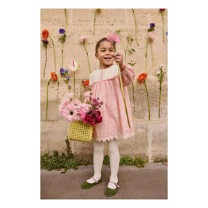 Louise Misha - Vestido de algodón orgánico Arinola | Rosa