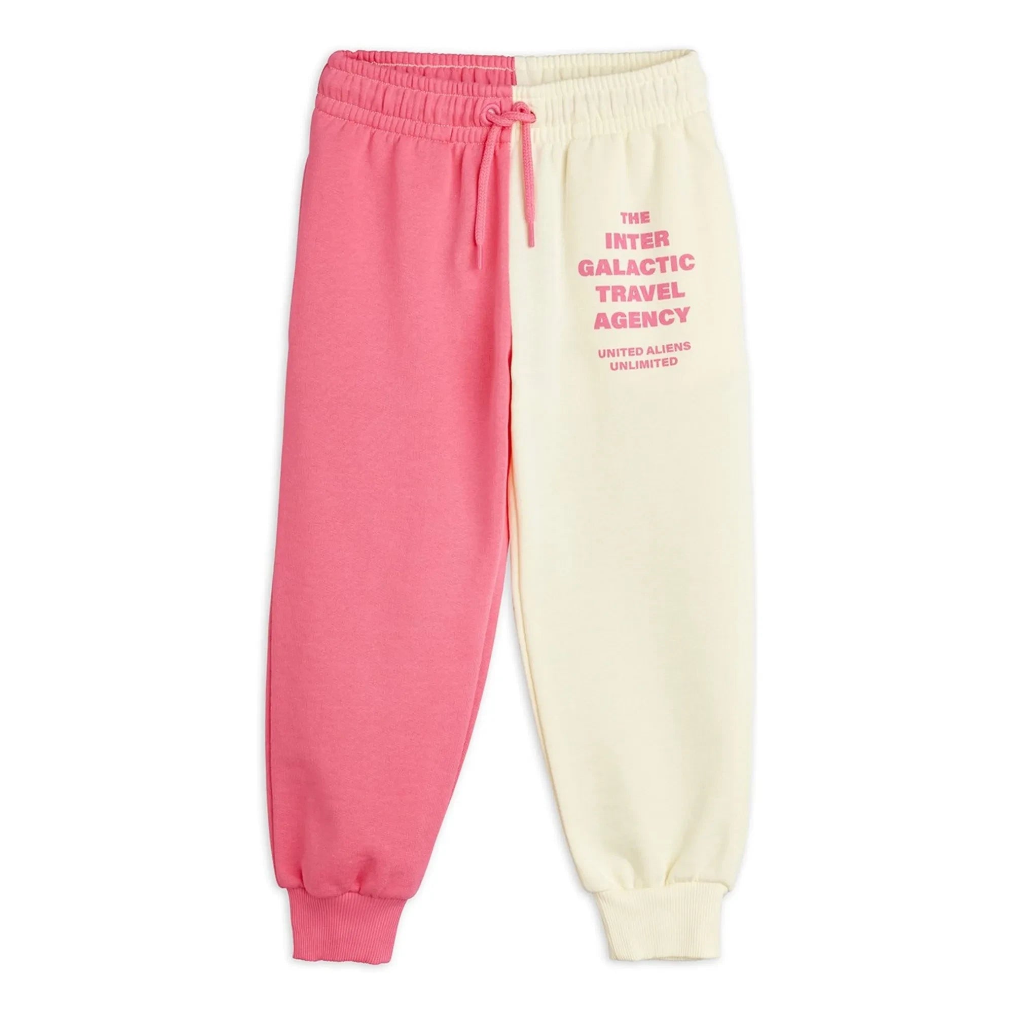Mini Rodini - Jogger con bloques de color de algodón orgánico | Rosa