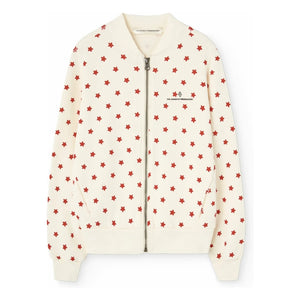 The Animals Observatory - Chaqueta con cremallera Zebra Stars | Blanco