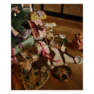 Doing Goods - Alfombra de lana con forma de oso | Marrón