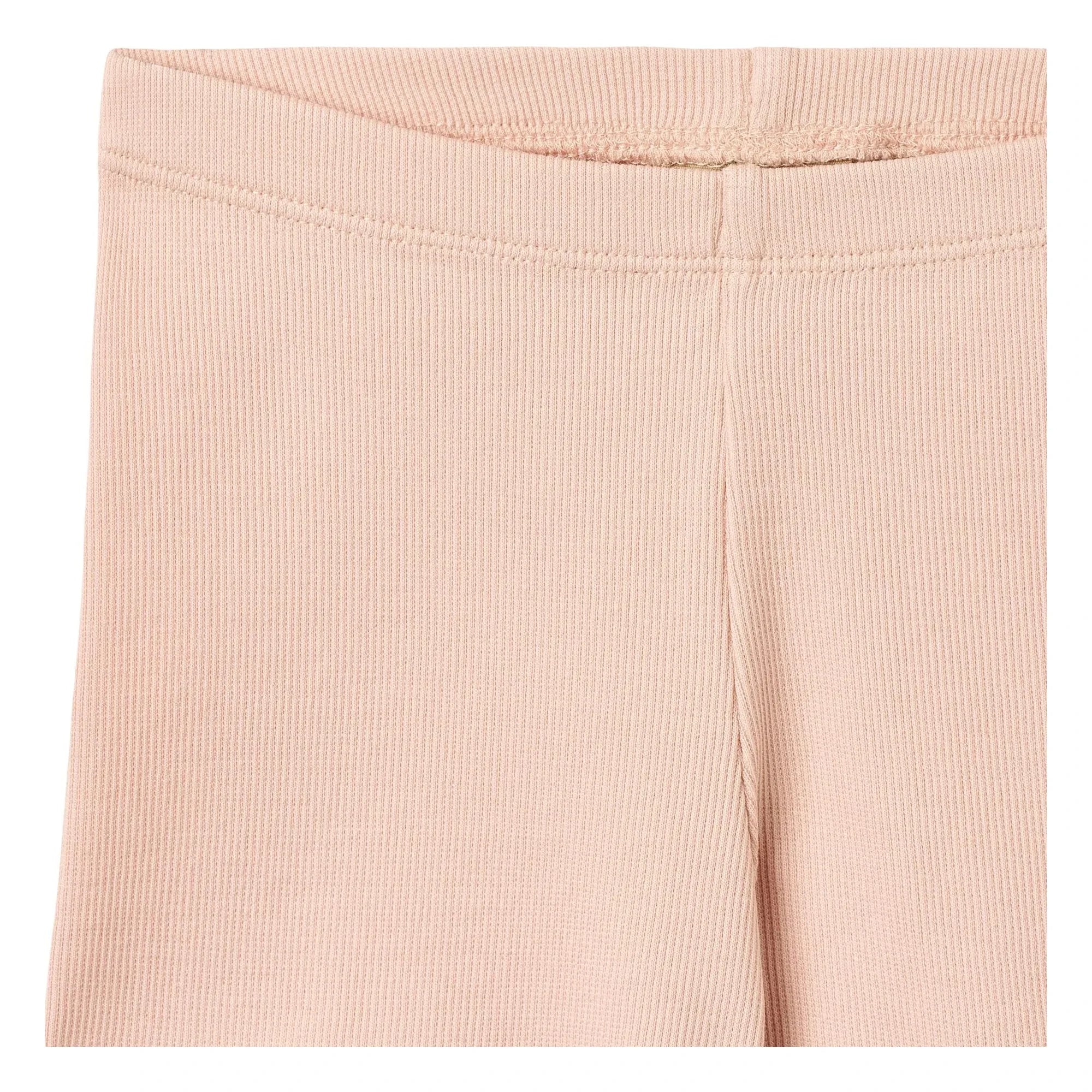 Wheat - Pantalones cortos de algodón orgánico acanalado | Rosa claro