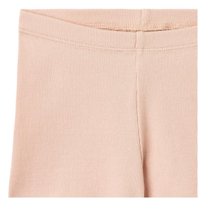 Wheat - Pantalones cortos de algodón orgánico acanalado | Rosa claro
