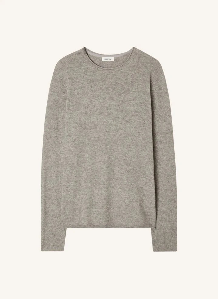 American Vintage - Ducksbay Suéter de Lana y Cachemira | Gris jaspeado