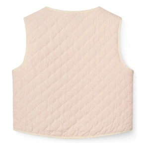 Copenhagen Colors - Chaleco acolchado sin mangas de algodón orgánico | Rosa claro