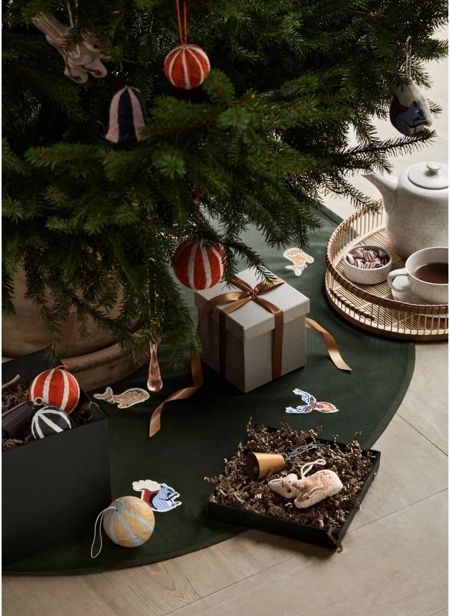 Broste Copenhagen - Adorno de Navidad de Algodón | Burdeos