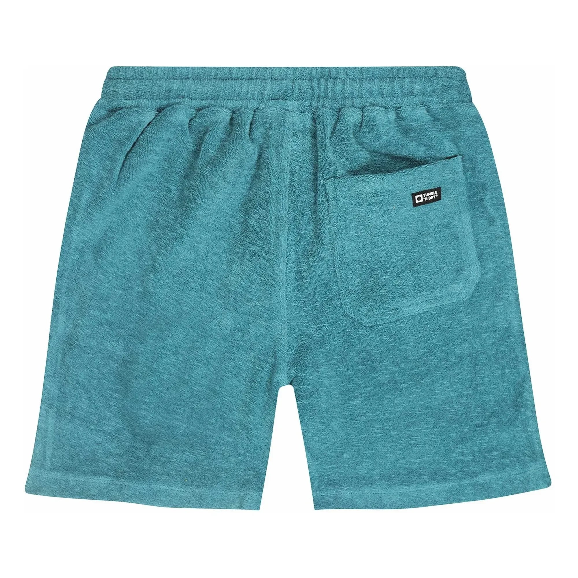 Tumble N'Dry - Toalla Fouta Corta de Algodón Orgánico | Azul Pavo Real