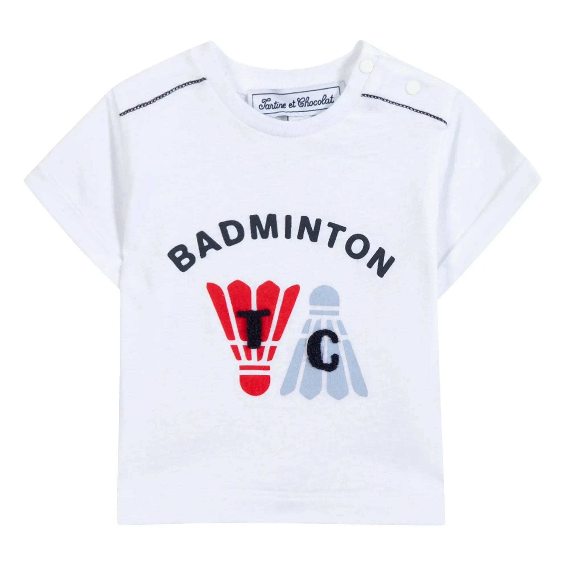 Tartine et Chocolat - Camiseta Volante de Bádminton | Blanca