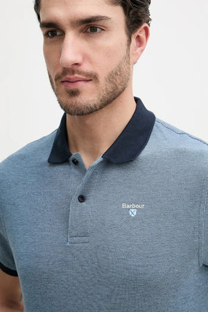 Camiseta de algodón con cuello Barbour