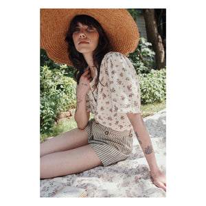 Emile et Ida - Camisa estampada de algodón | Crema