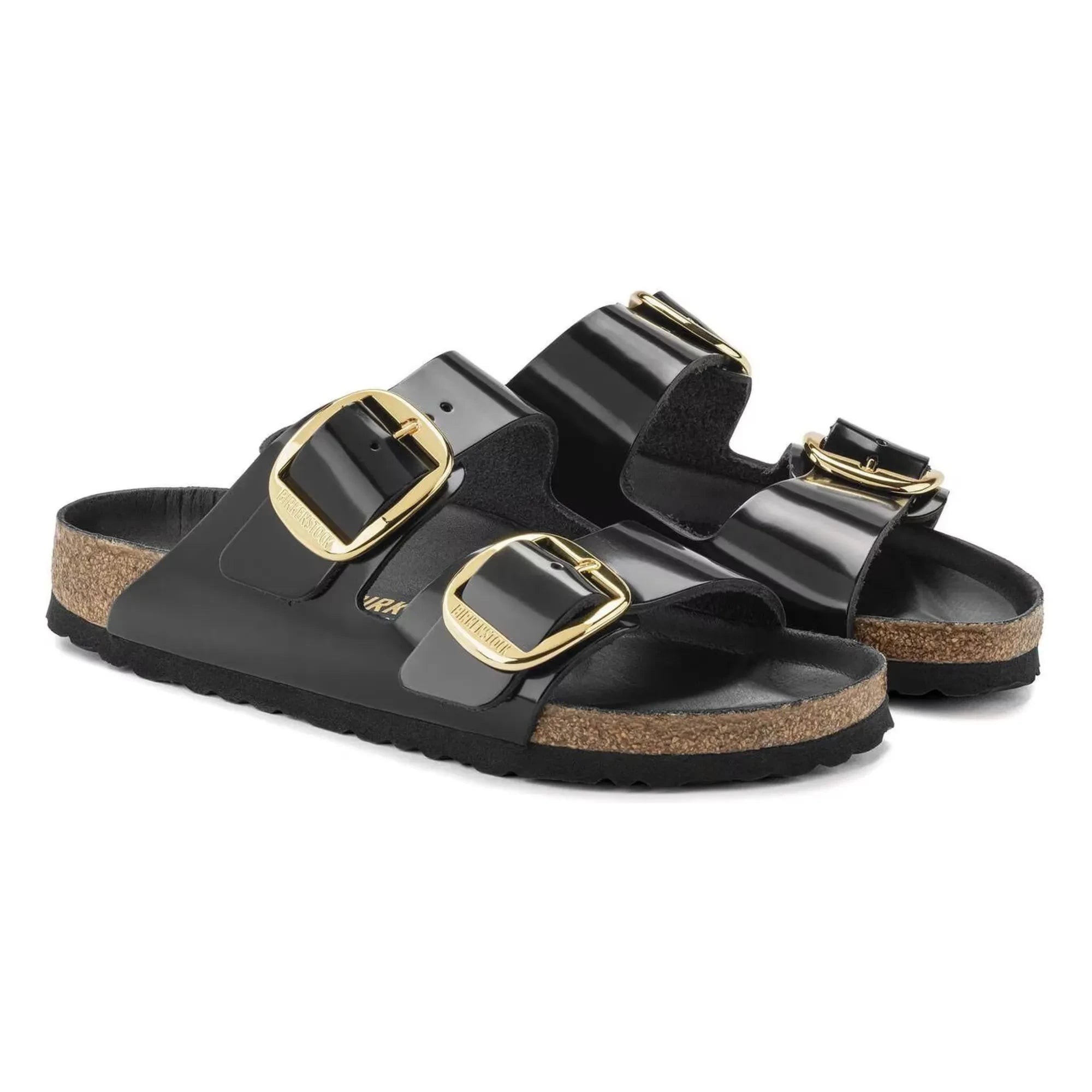 BIRKENSTOCK - Sandalias Arizona Big Buckle Charol | Negro