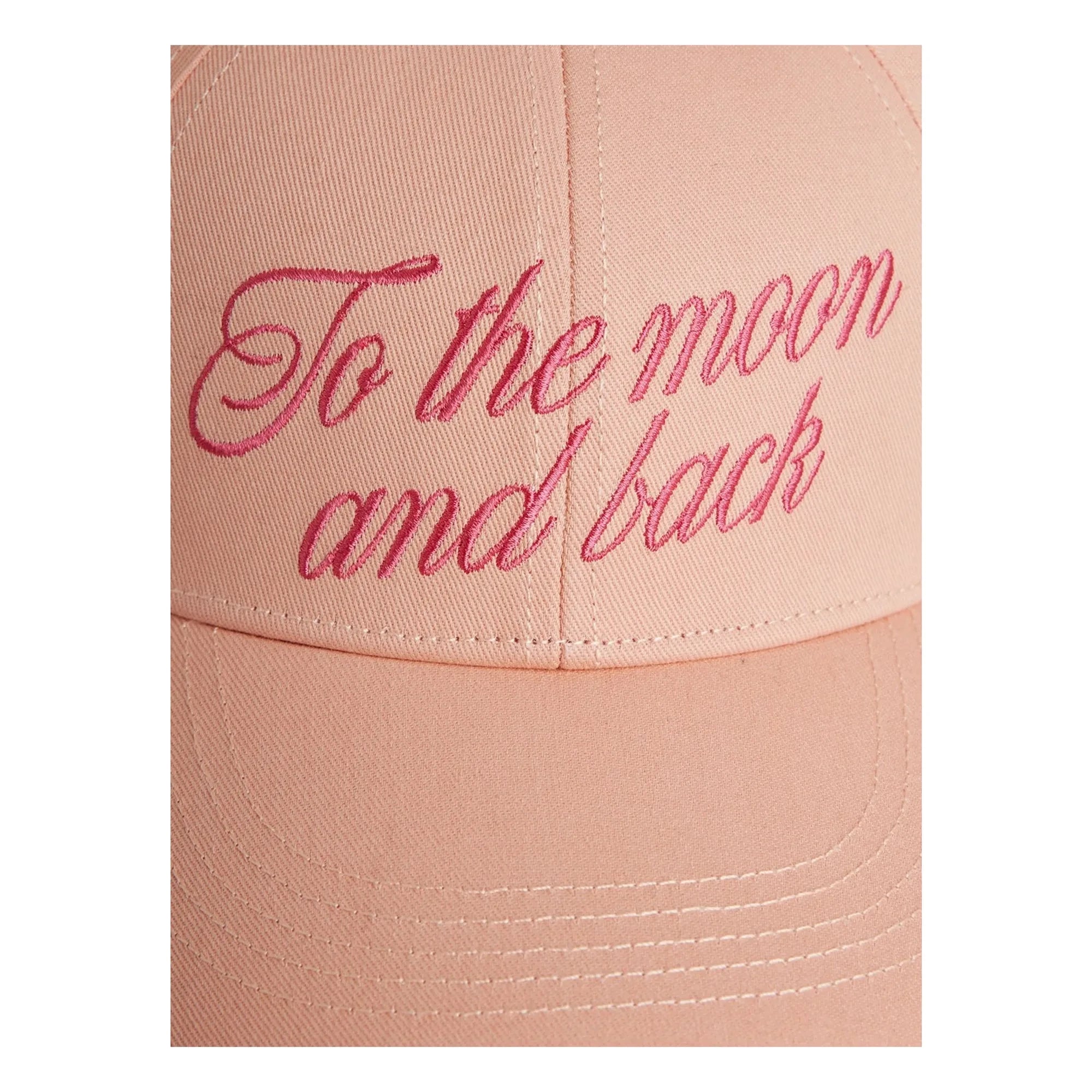 Mini Rodini - Gorro de algodón orgánico To The Moon And Back | Rosa