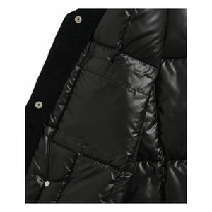 Taion - Chaqueta de cuello redondo de terciopelo | Negro