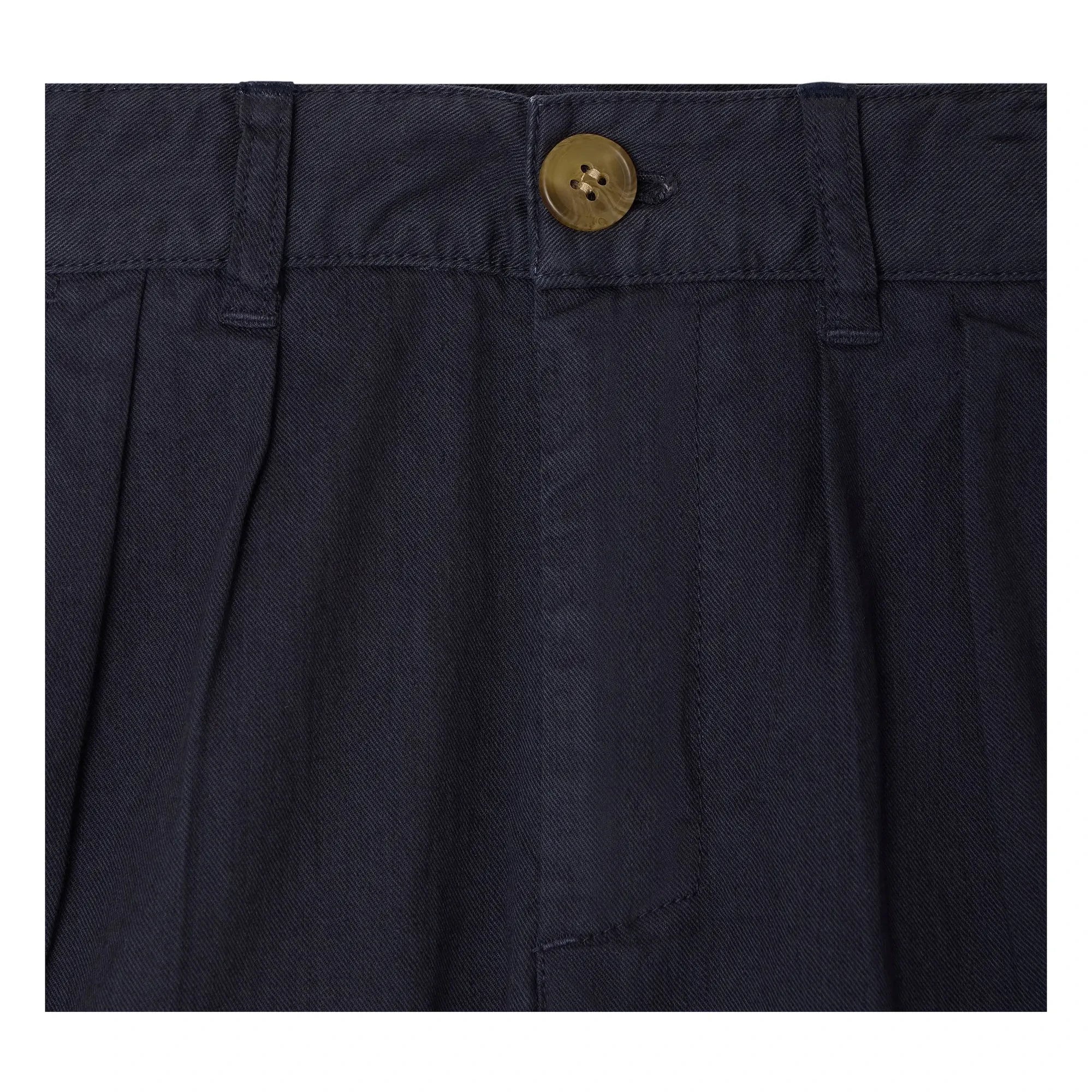Bonpoint - Pantalón corto Charles de algodón orgánico | Azul marino