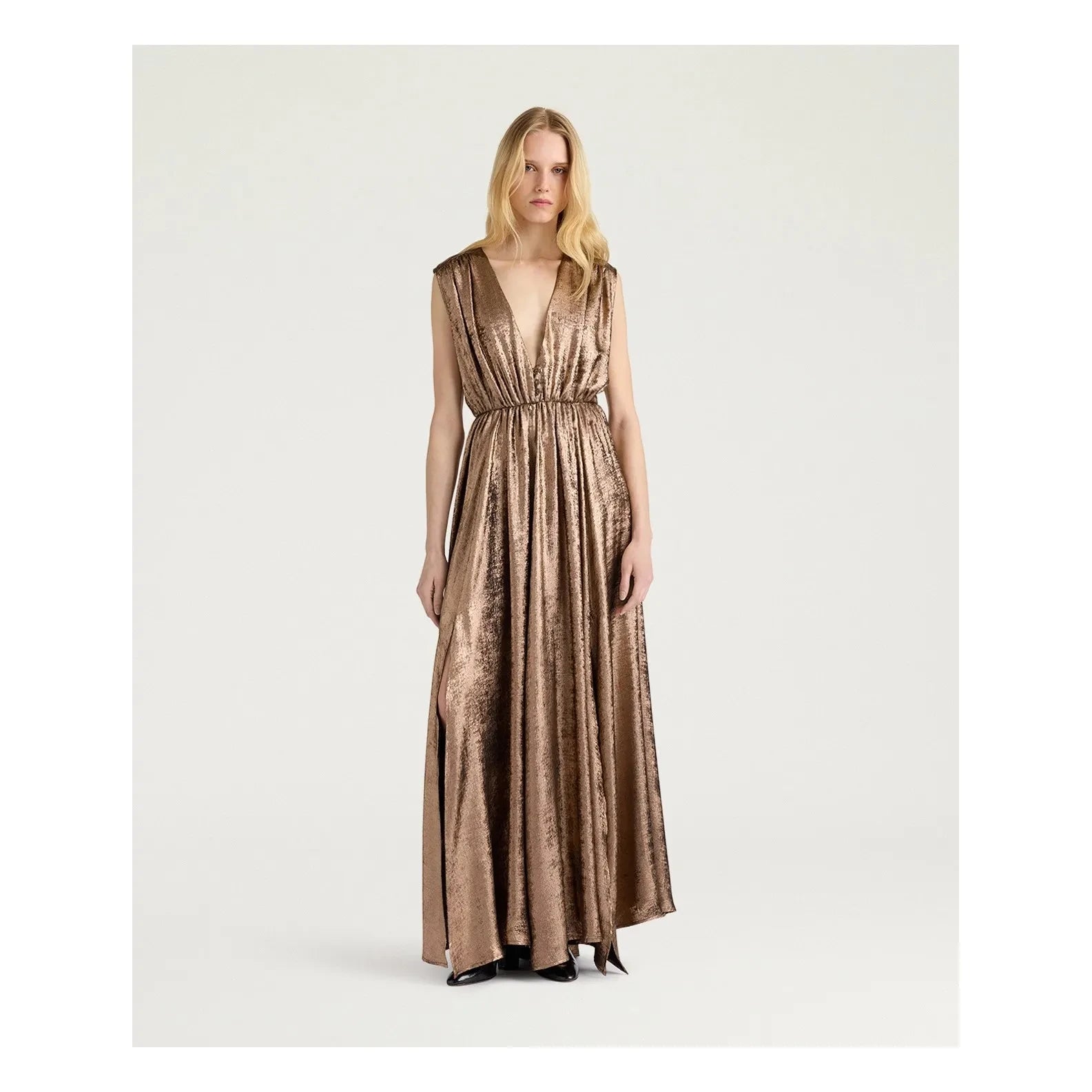 Momoni - Ysla Elbise | Bronz