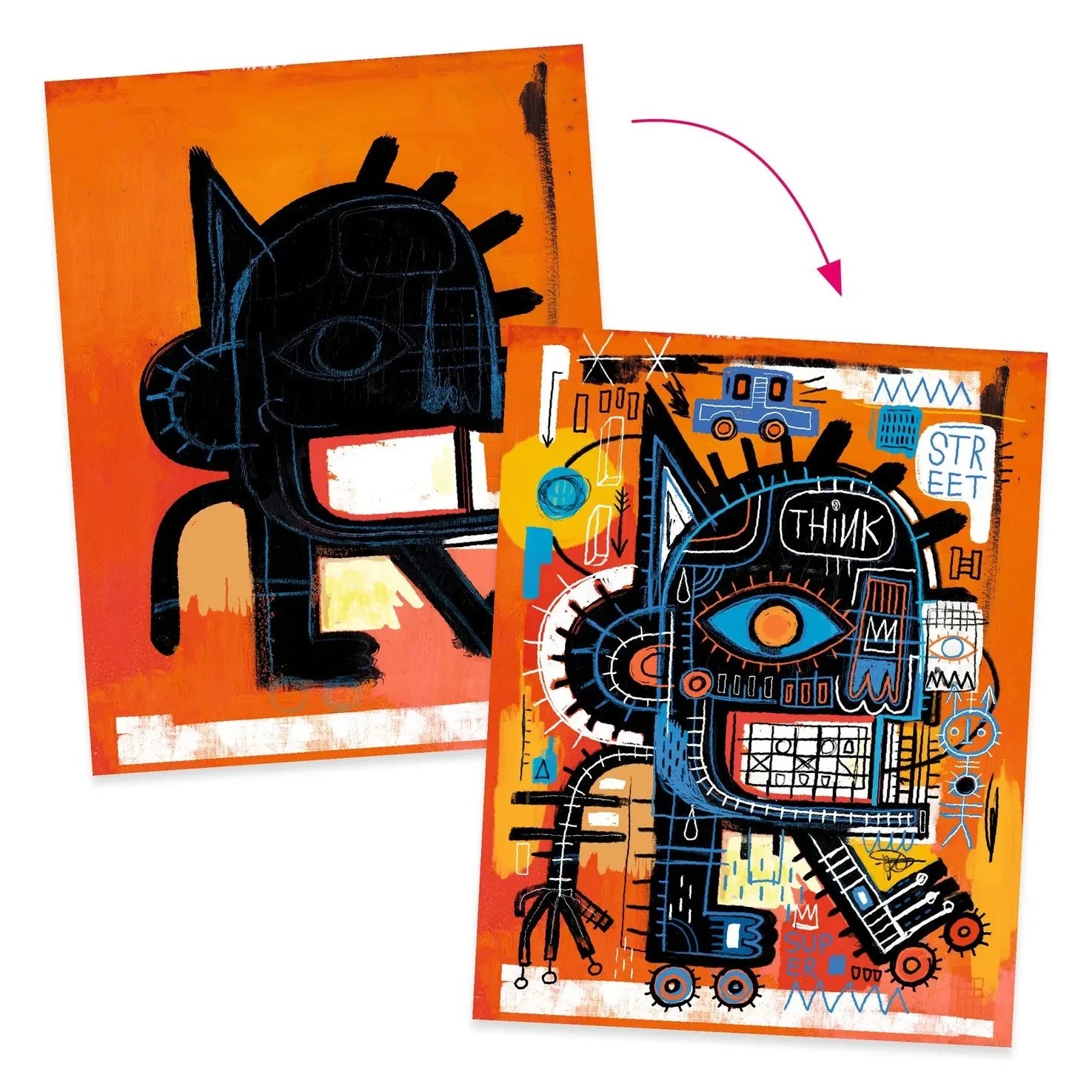 Djeco - Craft Aktivite Seti - Basquiat