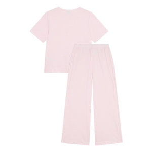 Petit Bateau - Pijama de algodón orgánico a rayas | Rosa