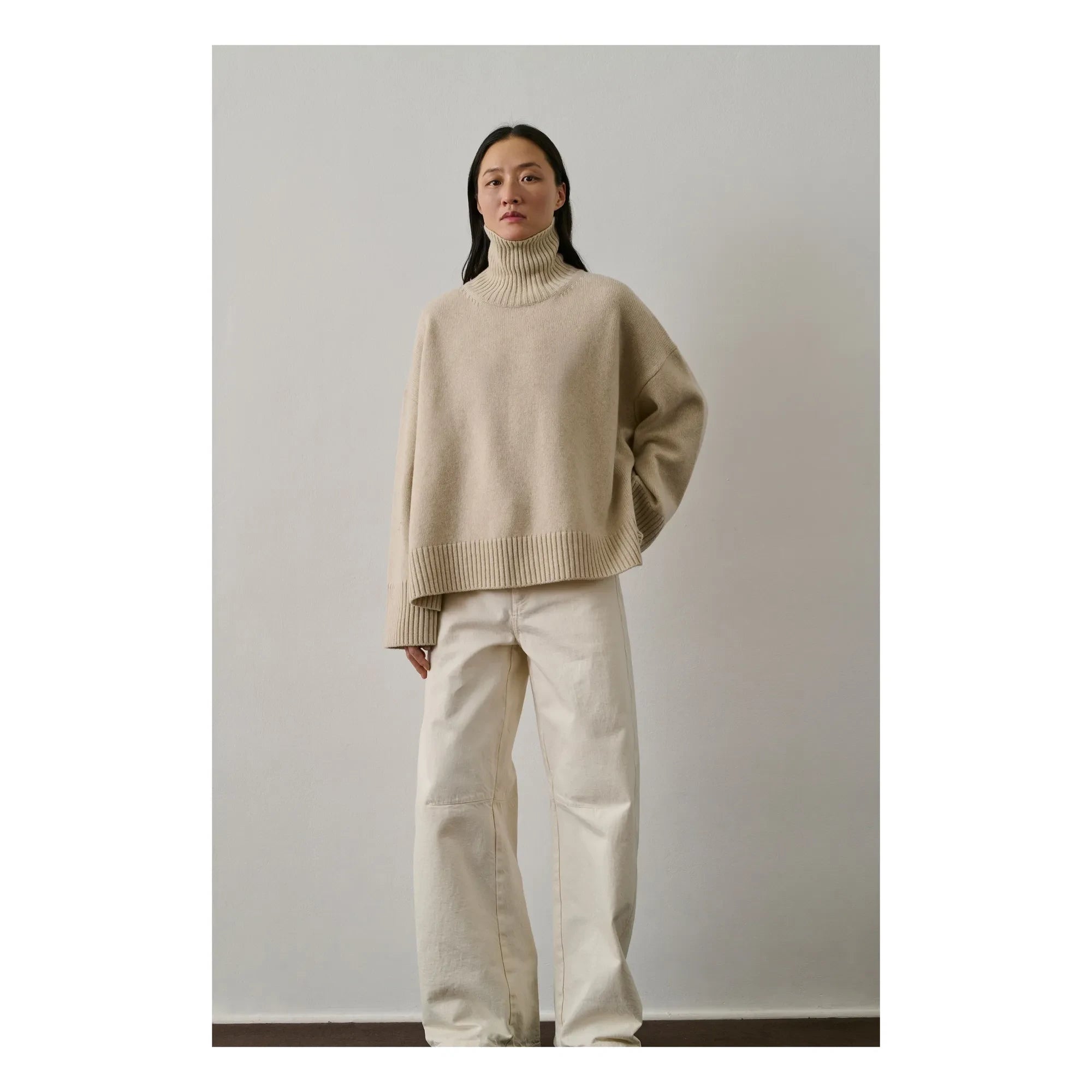 Soeur - Jersey de lana merino William | Blanco jaspeado