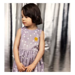 Mini Rodini - Vestido Tencel Star | Malva