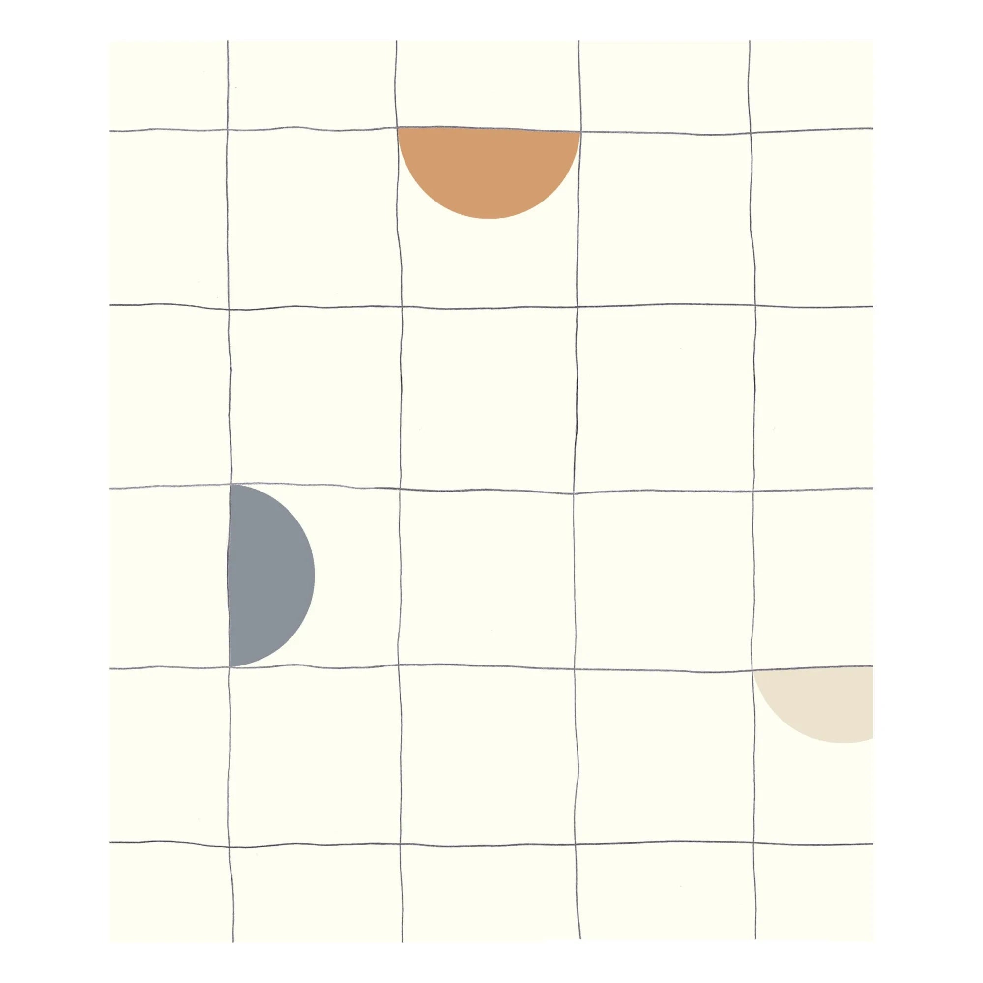 Papel pintado Season Paper - Moon | Mostaza