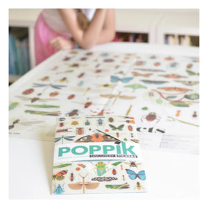 Poppik - Póster de pegatinas de insectos