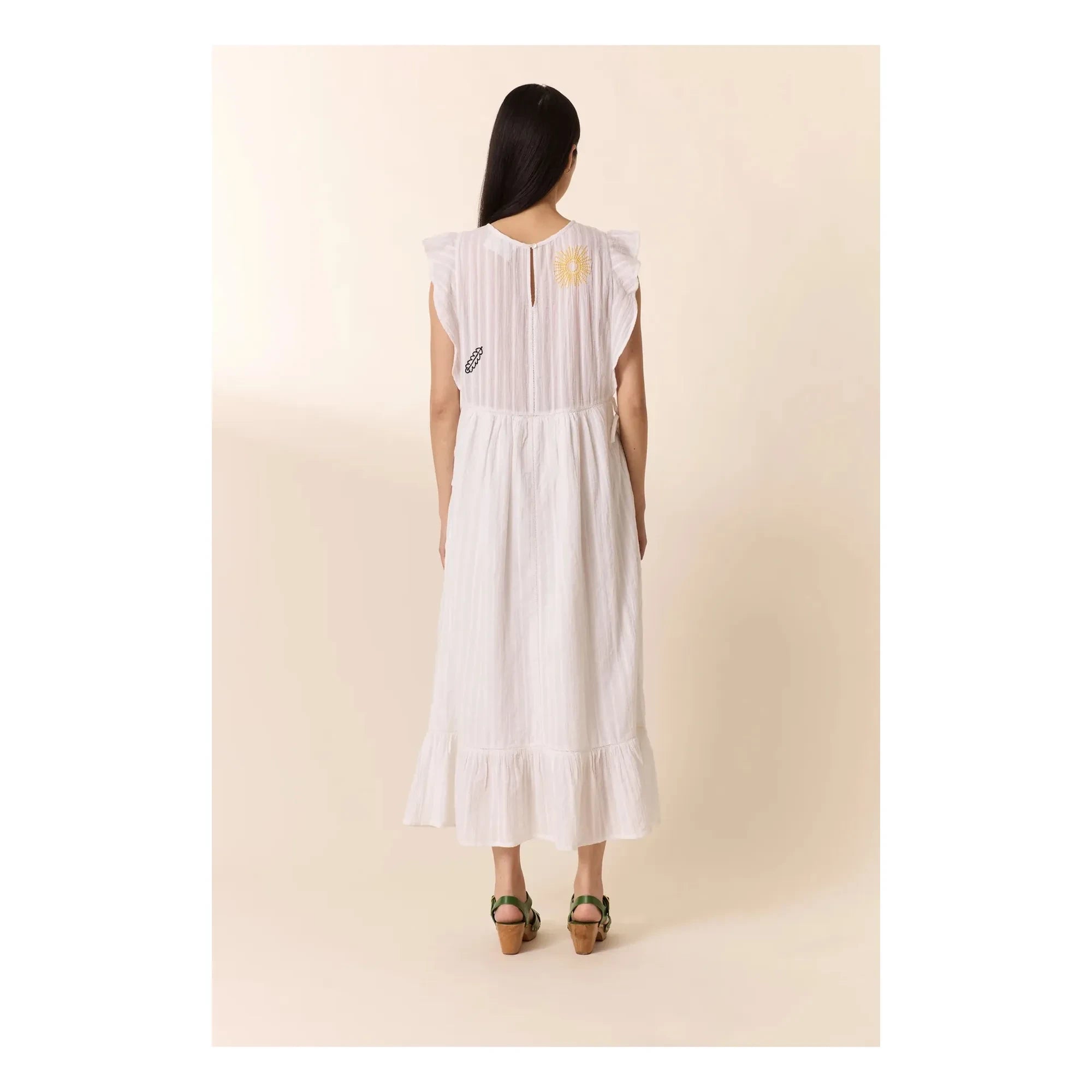 Leon & Harper - Vestido de casa de algodón orgánico | Blanco