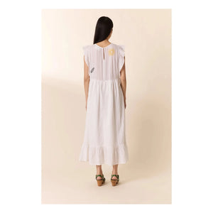 Leon & Harper - Vestido de casa de algodón orgánico | Blanco