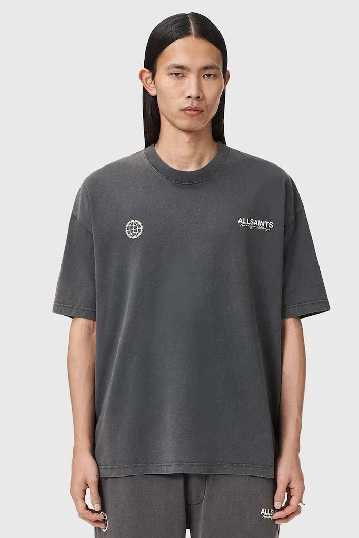 Camiseta de algodón AllSaints EMBLEM