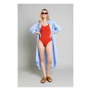 Smallable Mujer - Vestido camisa de rayas Melissa | Azul claro