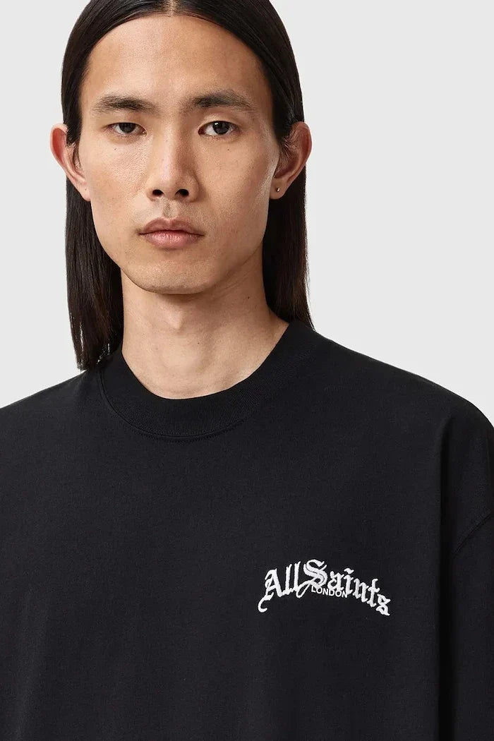 Camiseta de algodón DESCENT de AllSaints